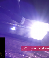 DC pulse for stainless steel
