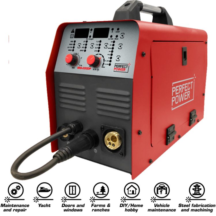 Perfect Power Welders MIG-200DP Gas Gasless MIG/MAG IGBT Inverter Welding Machine Mig Welders Mig Welding Machine