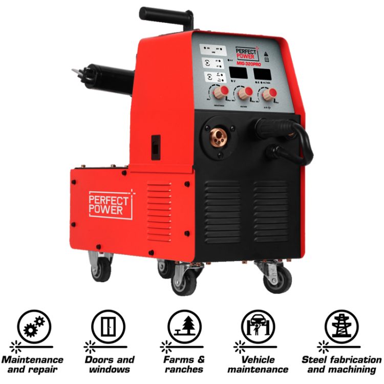 Perfect Power 350A Mig Welding Machine MIG-350P .PRO CO2 Gas Gasless Portable MIG MAG TIG MMA Inverter Soldadura Welding Machine