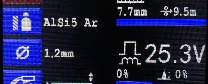 3.5 inch LCD screen visual operation panel Double Pulsed MIG MAG machine - MIG-200DPLUS