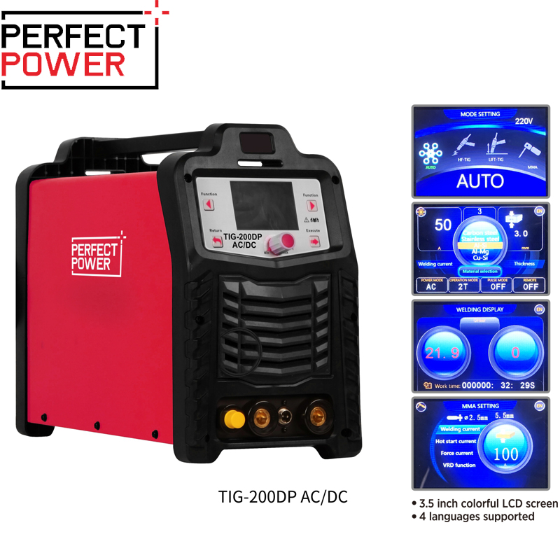 Soldador Inverter Profesional PREMIUM TIG 200 HF AC/DC