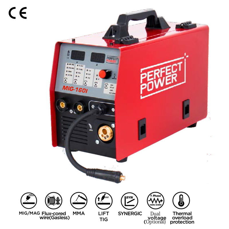 MIG-160I Portable Multi-function MIG/MAG Welder With Double Pulse Welding Machine