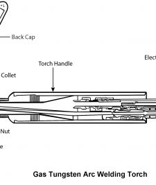 GAS TUNGSTEN ARC WELDING TORCH