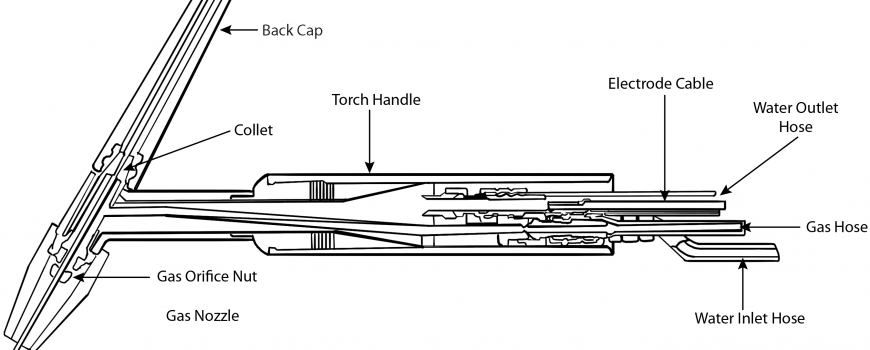 GAS TUNGSTEN ARC WELDING TORCH