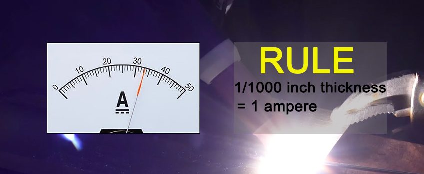 What current setting to use for TIG Welding Aluminum-Rule