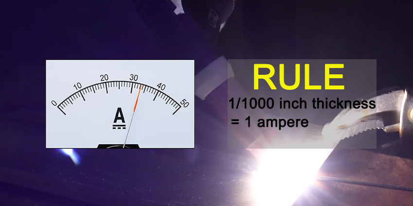 What current setting to use for TIG Welding Aluminum-Rule