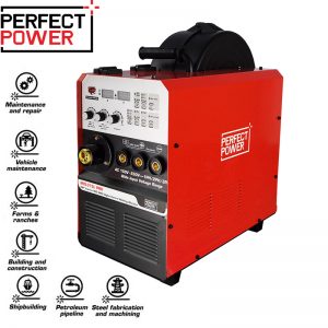 MIG Welder Gas Gasless MIG Welding Machine 315Amp 150V 500v Dual Voltage Flux Core Welder 4 in 1 MIG MAG TIG ARC Welder IGBT Inverter