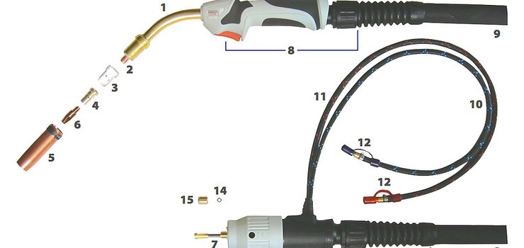 Parts of a Perfect Power MIG Welding Machine Gun