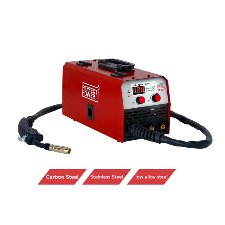 FC-120X MIG Welder, 120Amp 220V Gas/Gasless Flux Core Welder, MIG/Lift TIG/Stick 3-in-1 Welding Machine, IGBT Inverter Welder for Home Repairing