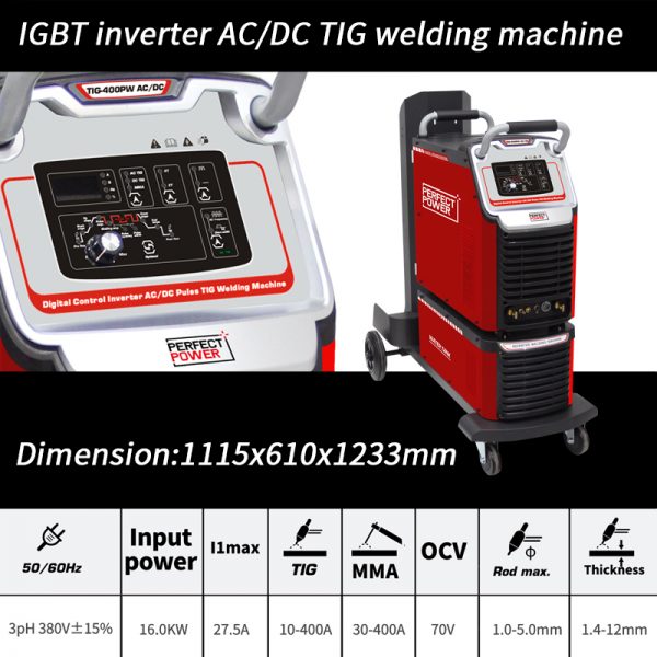 TIG-400PI AC DC TIG Welder - PERFECT POWER - Welders, Welding Wire ...