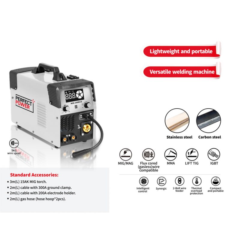 MIG-200ECO MIG Welder /Flux-Cored/TIG/Stick Multi-Process Welder