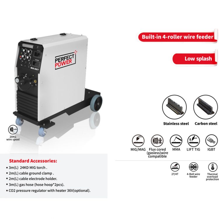 MIG-300T MIG Welder /Flux-Cored/TIG/Stick Multi-Process Welder
