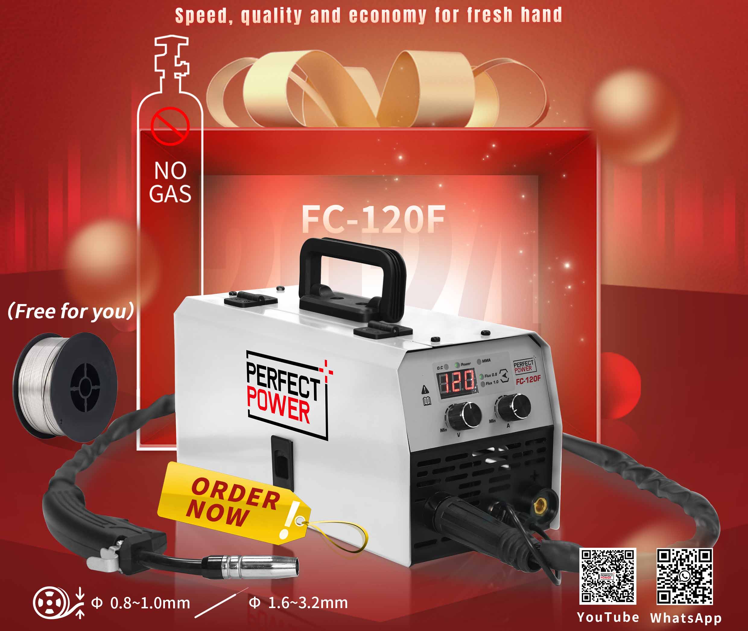 MIG Welder Promotion on FC-120F Gasless MIG Welder