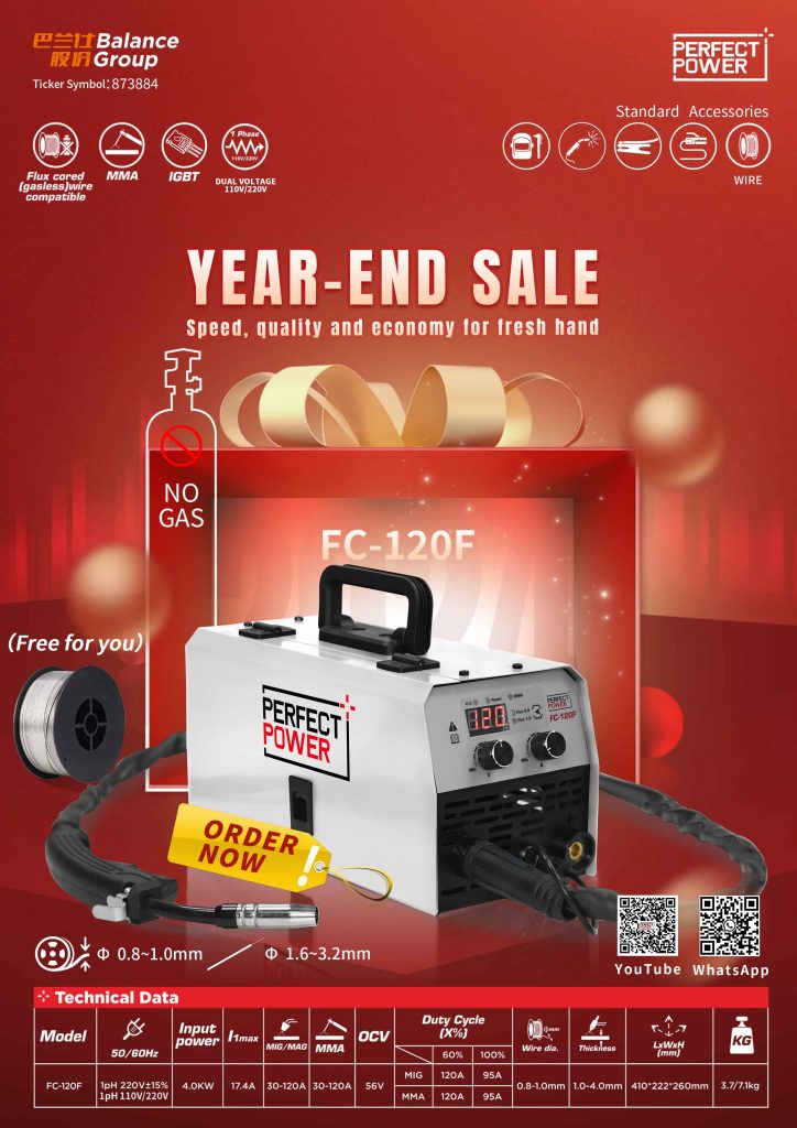 MIG Welder Promotion on FC-120F Gasless MIG Welder