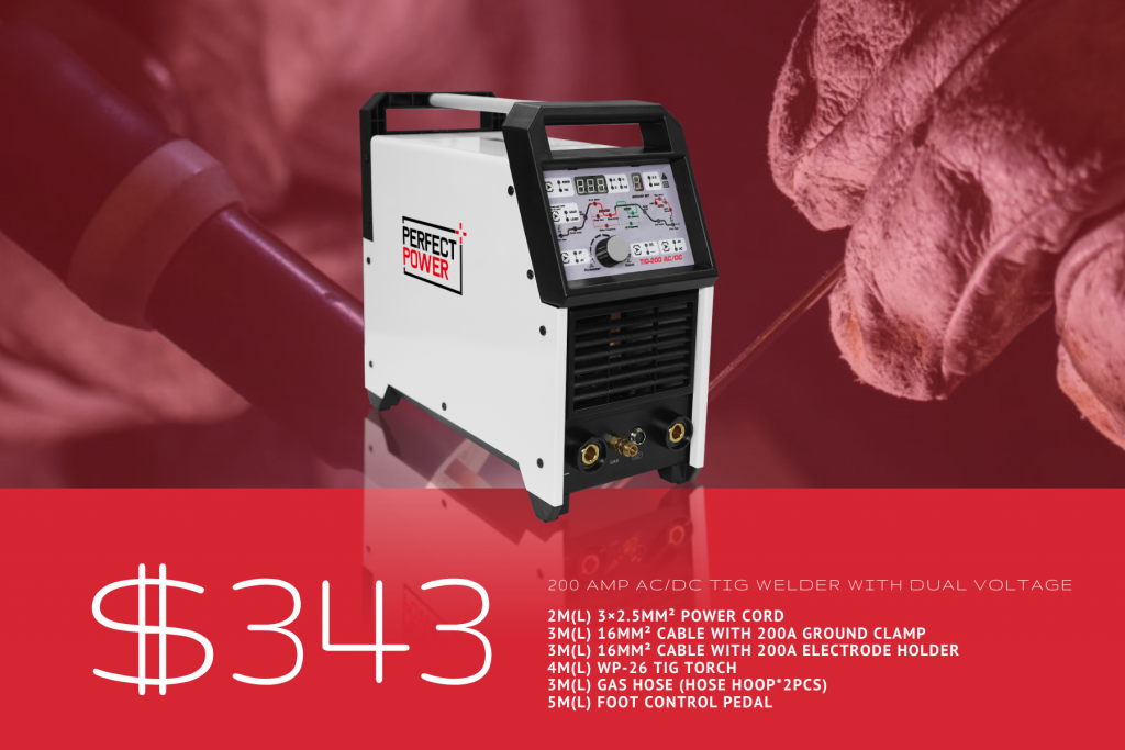 Best Professional-Like Welding Machine:TIG 200 AC DC 200 Amp TIGStick Welders