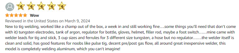 200-Amp TIG-200P TIG Stick Clean Welder