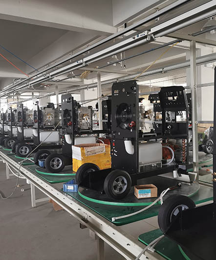 assembly line for mig welders
